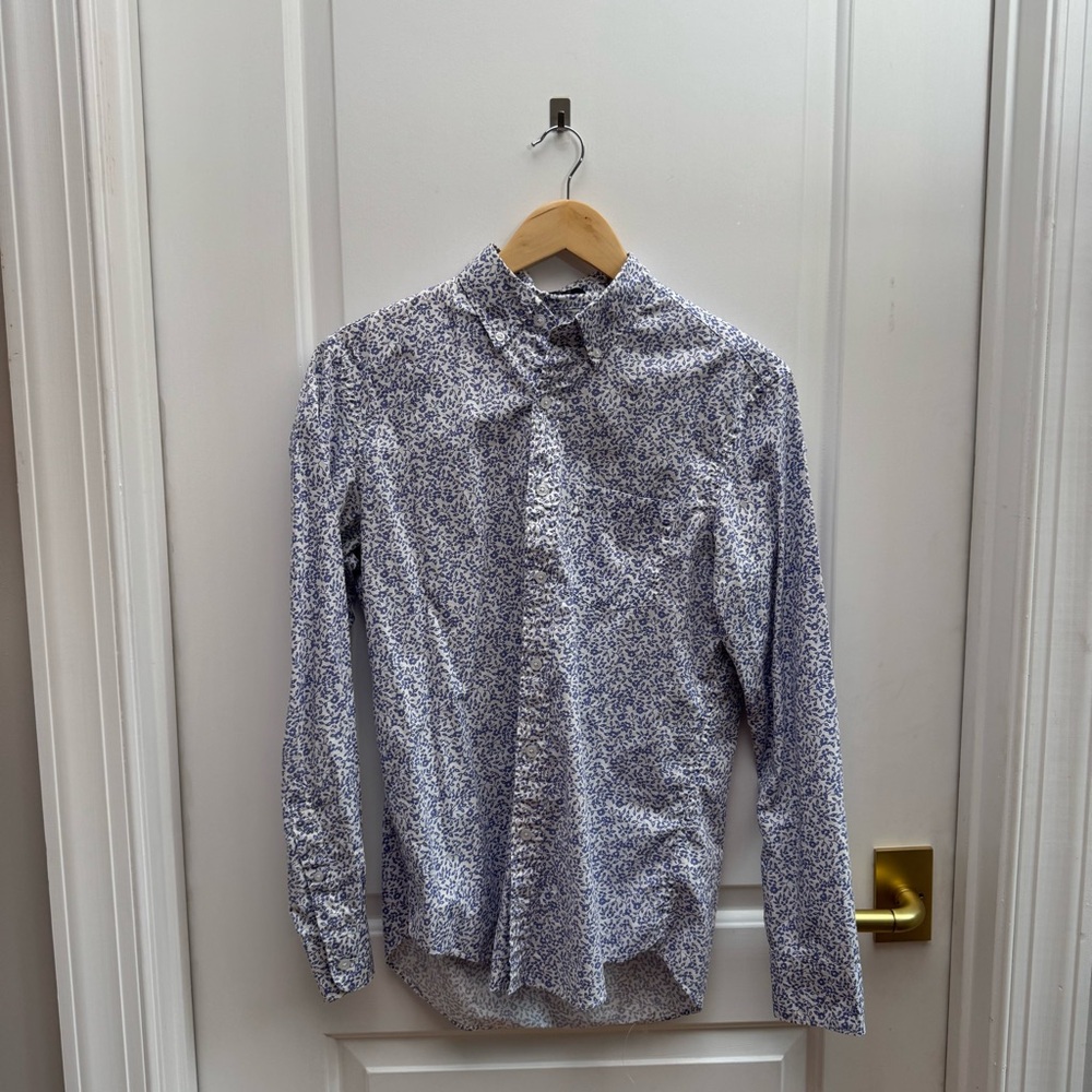 J. Crew Blue Casual Button Down Shirt